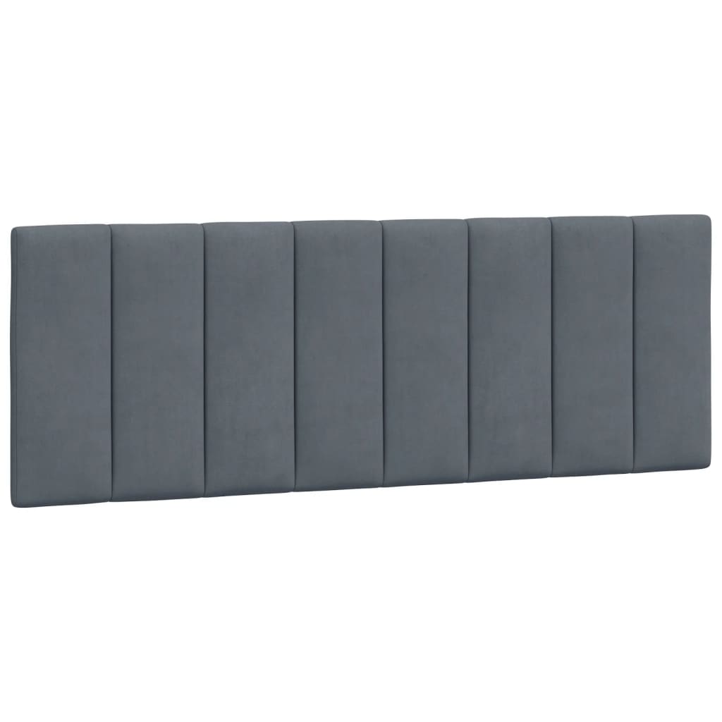 gavlpude Hanko 137 cm velour mørkegrå