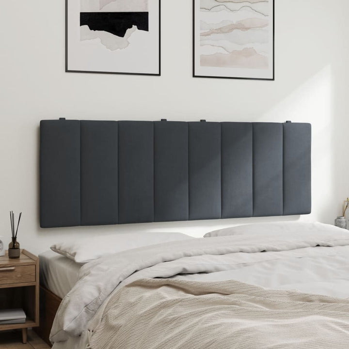 gavlpude Hanko 137 cm velour mørkegrå