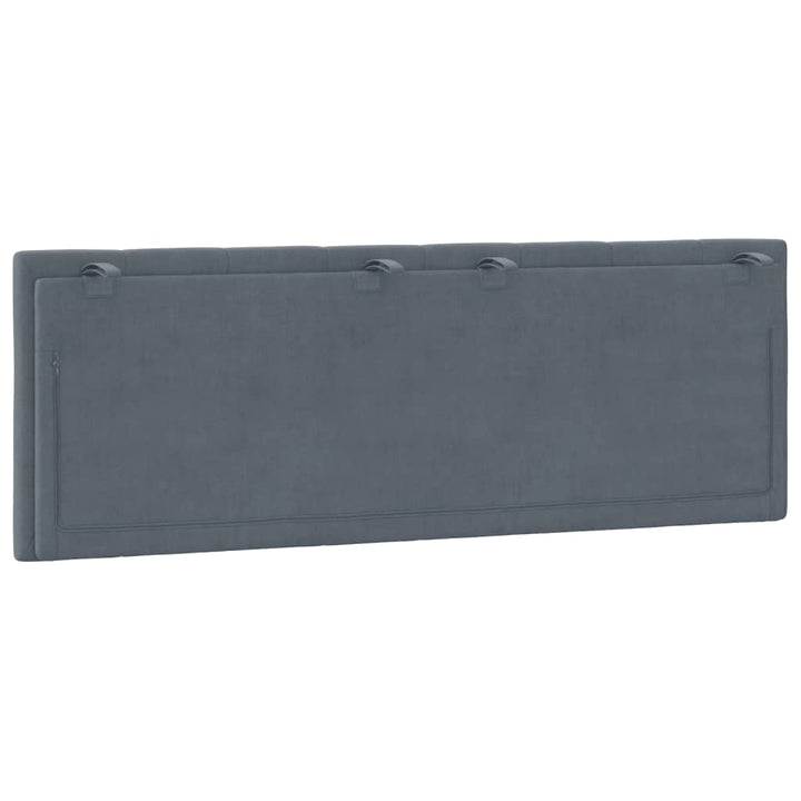 gavlpude Hanko 137 cm velour mørkegrå