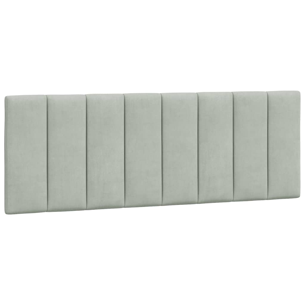 gavlpude Hanko 140 cm velour lysegrå
