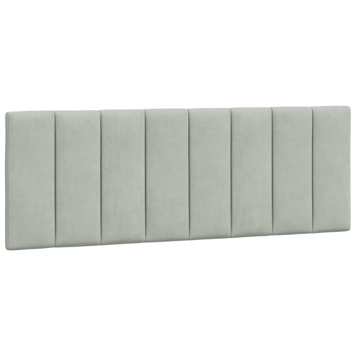 gavlpude Hanko 140 cm velour lysegrå