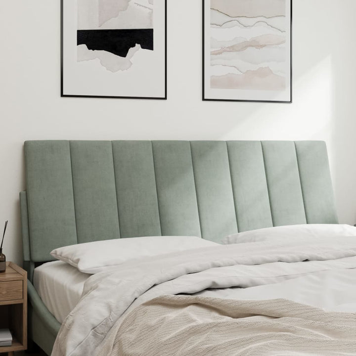 gavlpude Hanko 140 cm velour lysegrå