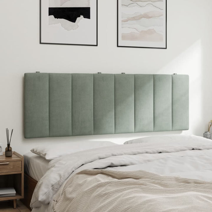 gavlpude Hanko 140 cm velour lysegrå