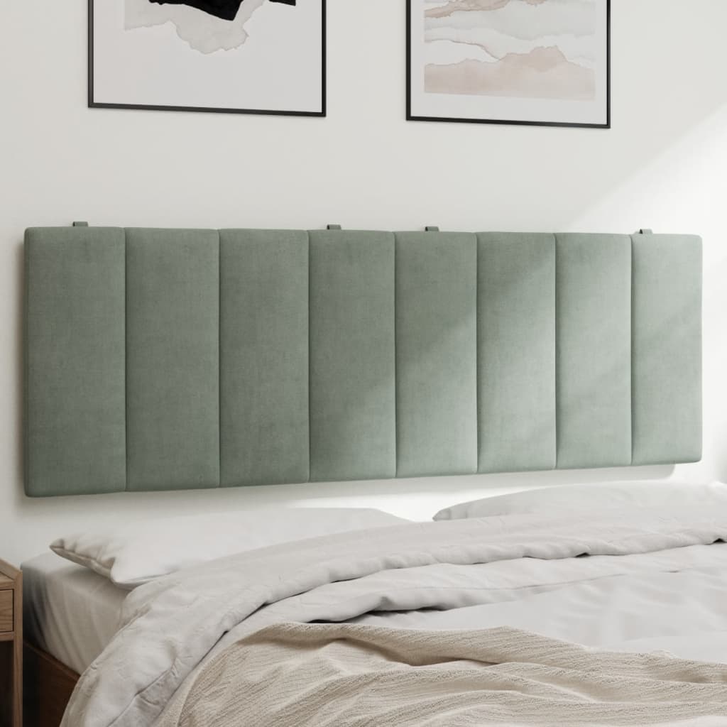 gavlpude Hanko 140 cm velour lysegrå