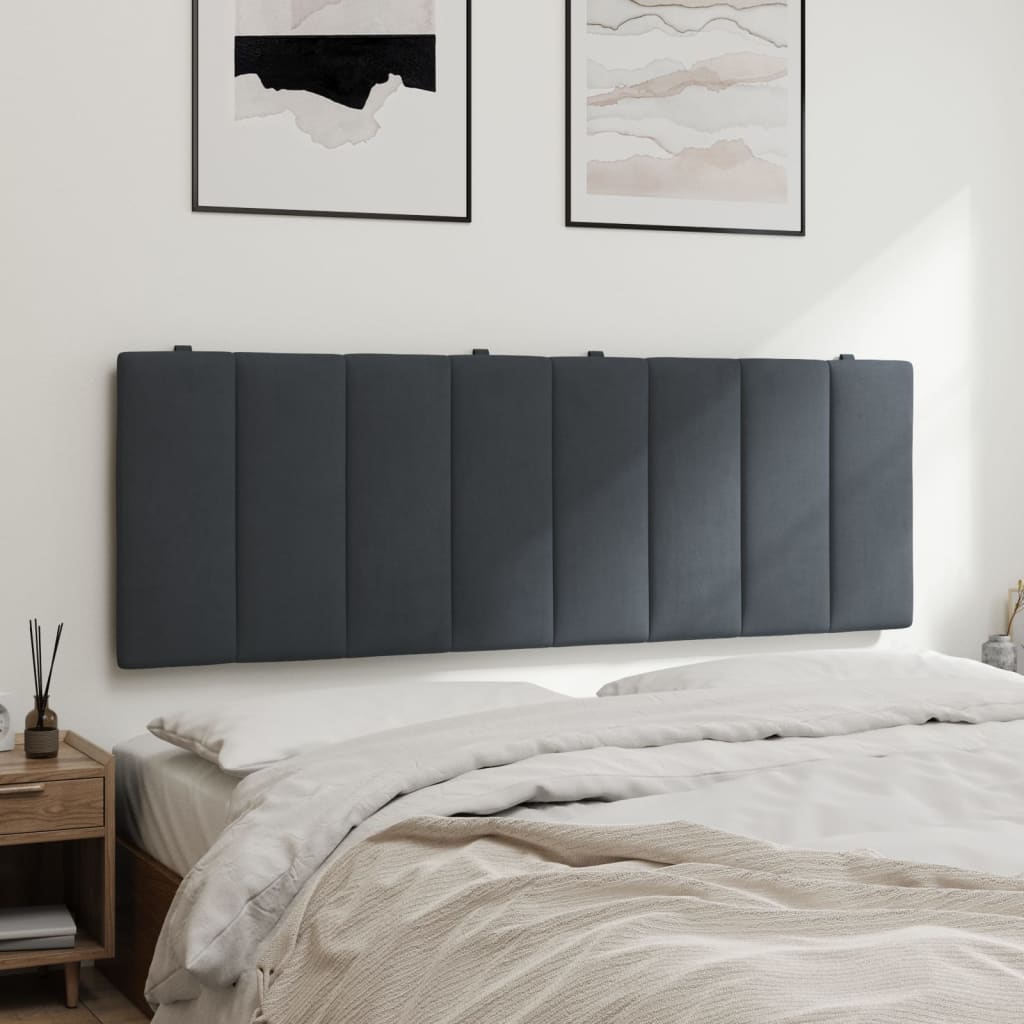 gavlpude Hanko 140 cm velour mørkegrå