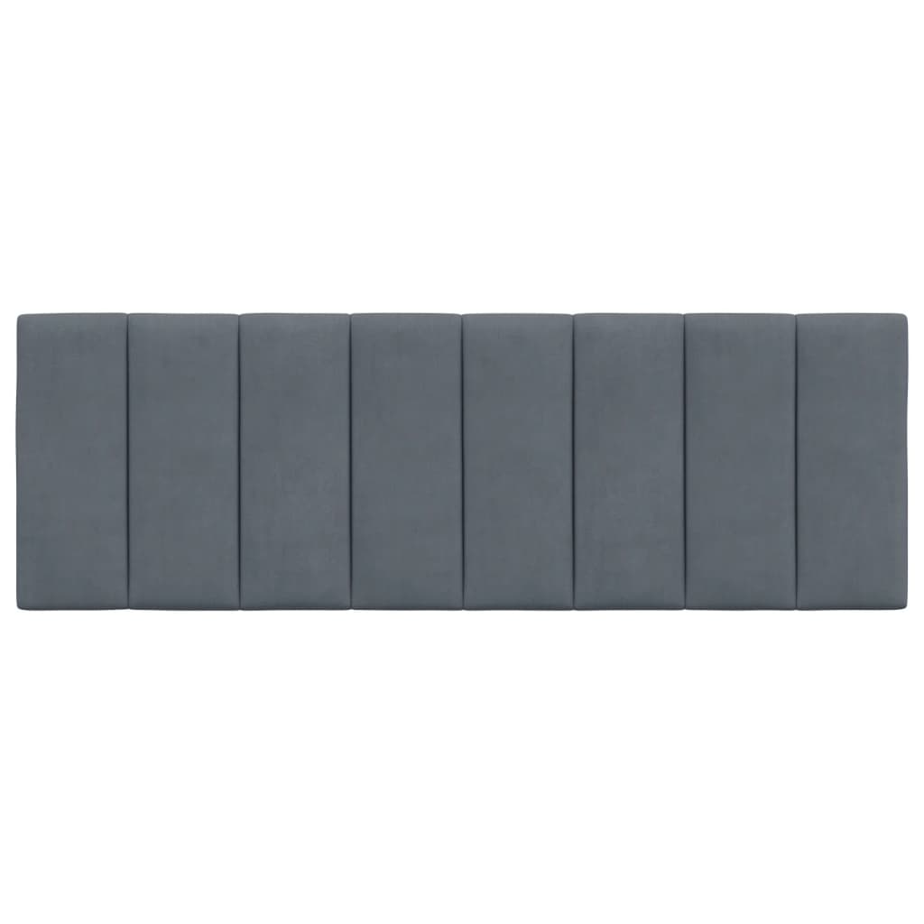 gavlpude Hanko 140 cm velour mørkegrå