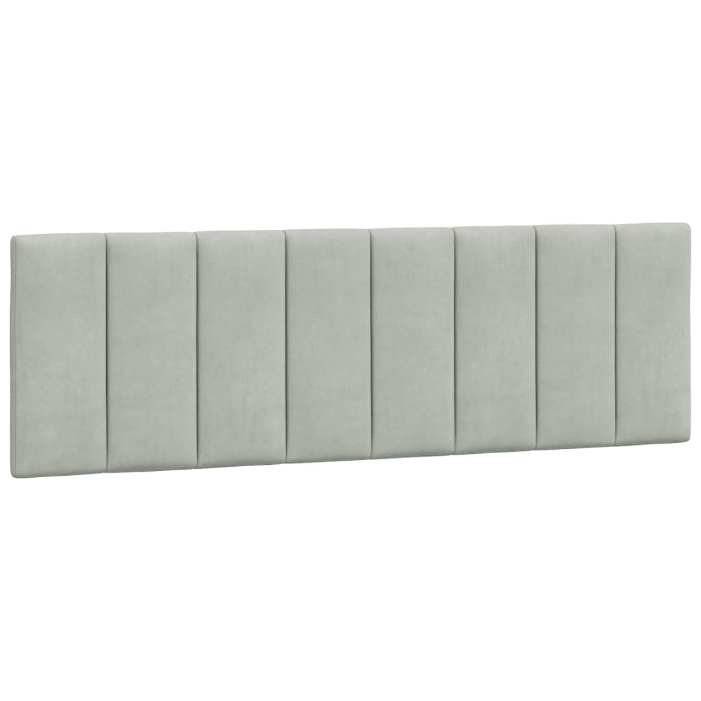 gavlpude Hanko 160 cm velour lysegrå