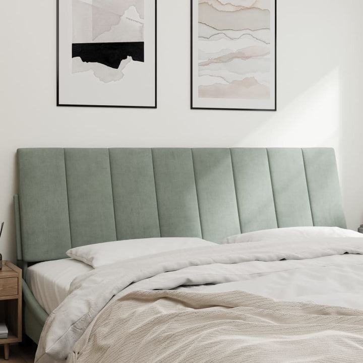 gavlpude Hanko 160 cm velour lysegrå