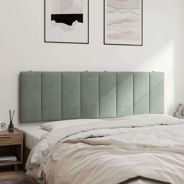 gavlpude Hanko 160 cm velour lysegrå