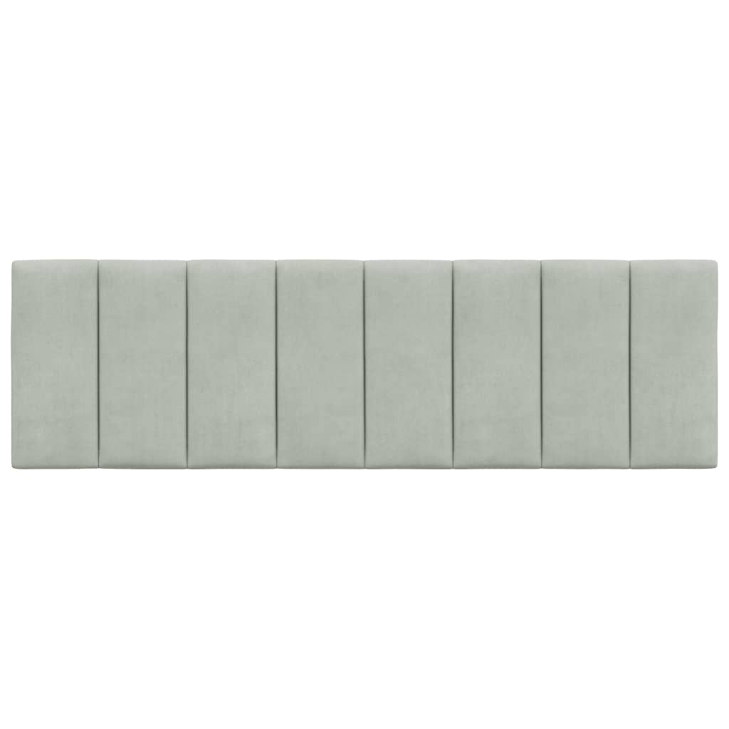 gavlpude Hanko 160 cm velour lysegrå