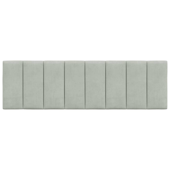 gavlpude Hanko 160 cm velour lysegrå