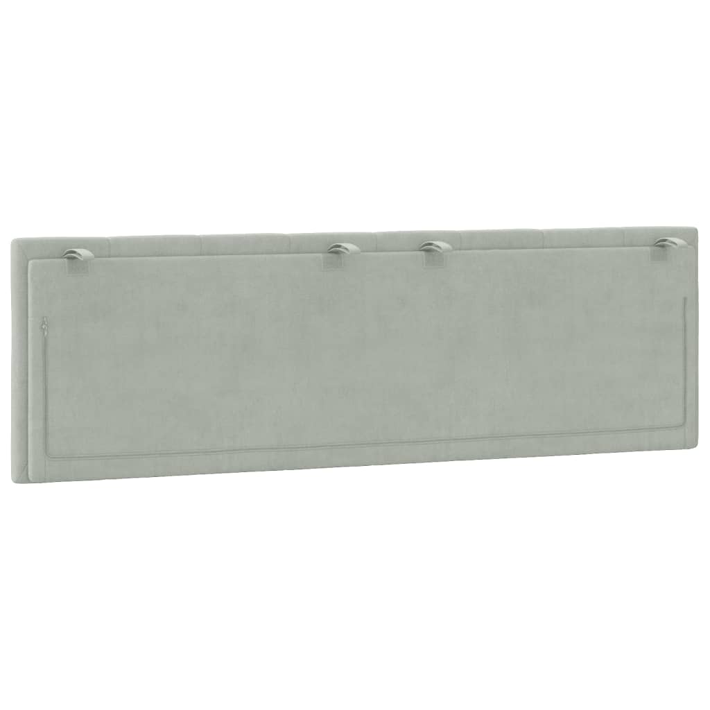 gavlpude Hanko 160 cm velour lysegrå