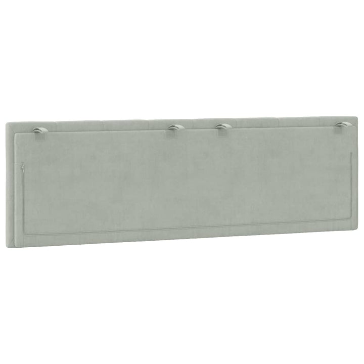 gavlpude Hanko 160 cm velour lysegrå