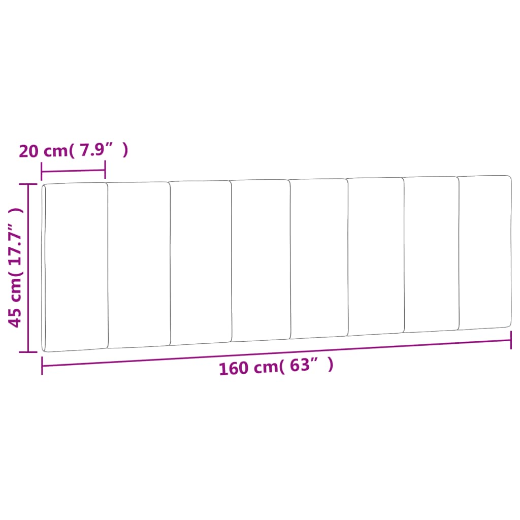 gavlpude Hanko 160 cm velour lysegrå
