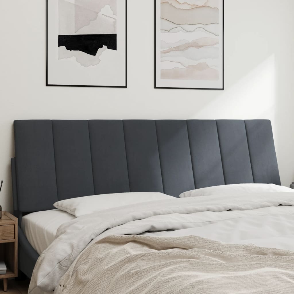 gavlpude Hanko 160 cm velour mørkegrå