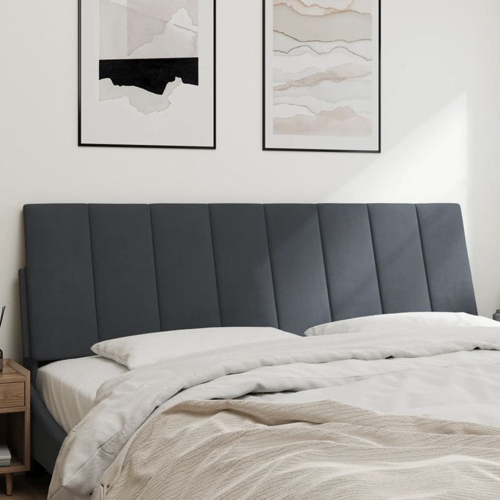 gavlpude Hanko 160 cm velour mørkegrå