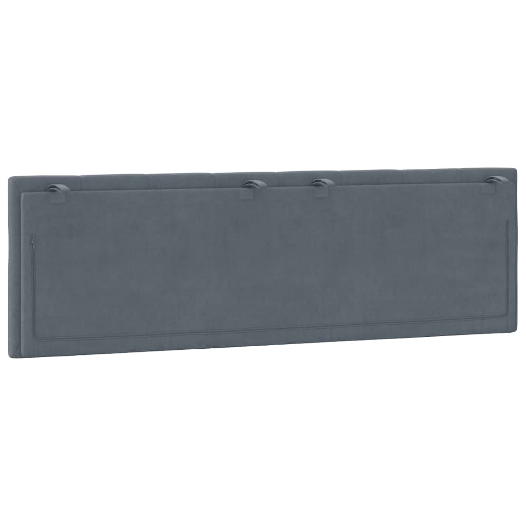 gavlpude Hanko 160 cm velour mørkegrå