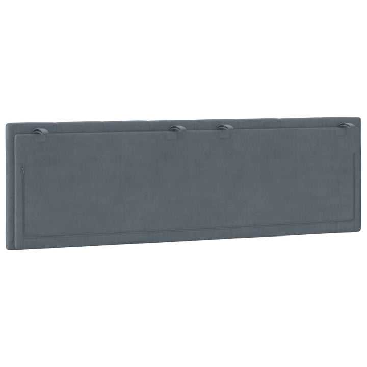 gavlpude Hanko 160 cm velour mørkegrå