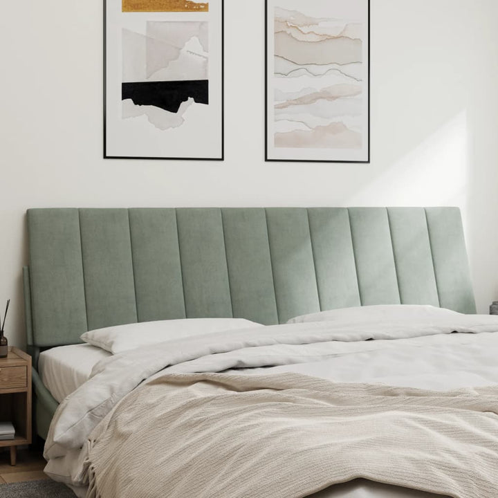 gavlpude Hanko 183 cm velour lysegrå