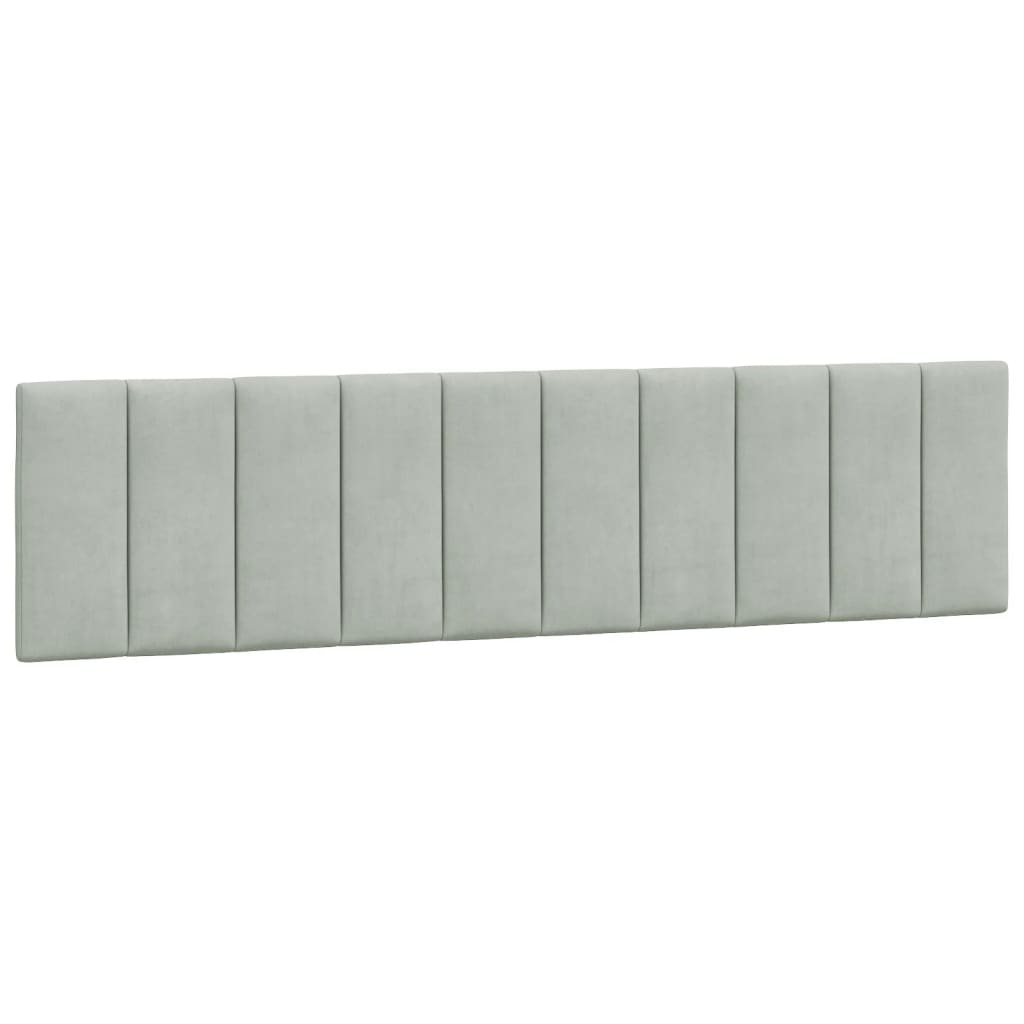 gavlpude Hanko 200 cm velour lysegrå