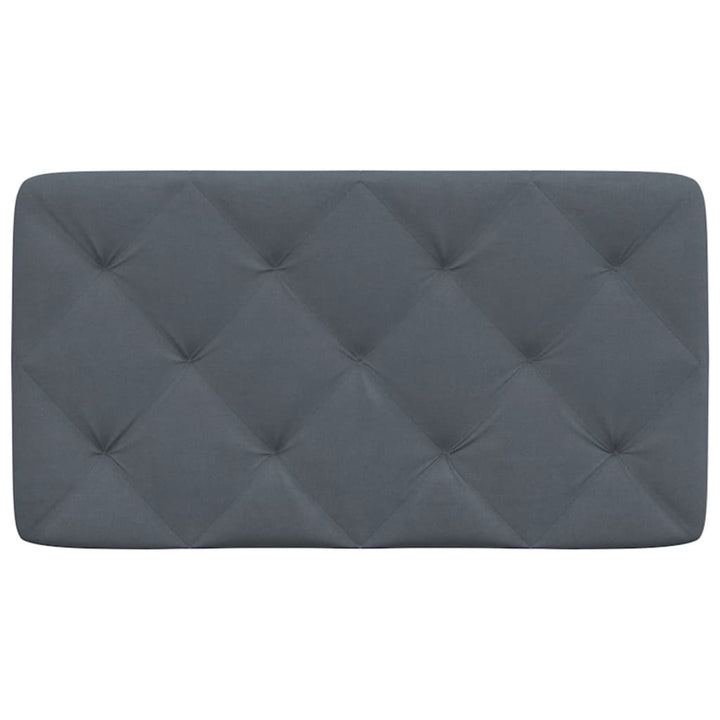 gavlpude 80 cm velour mørkegrå