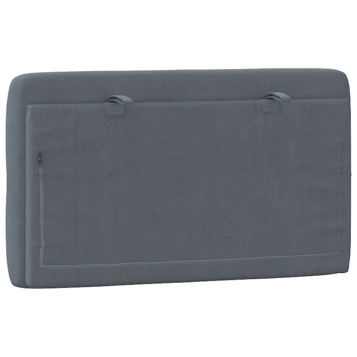 gavlpude 80 cm velour mørkegrå