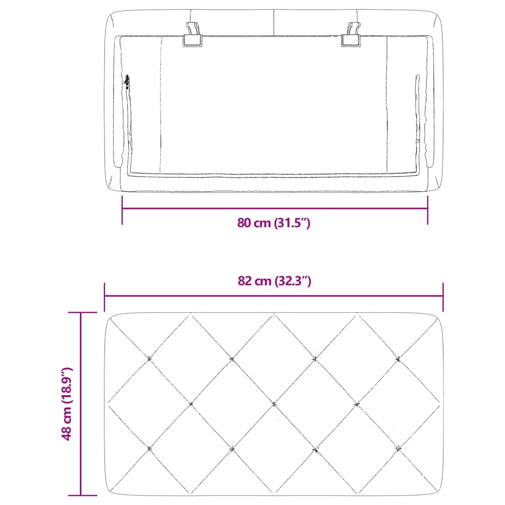 gavlpude 80 cm velour sort