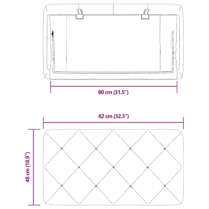 gavlpude 80 cm velour sort