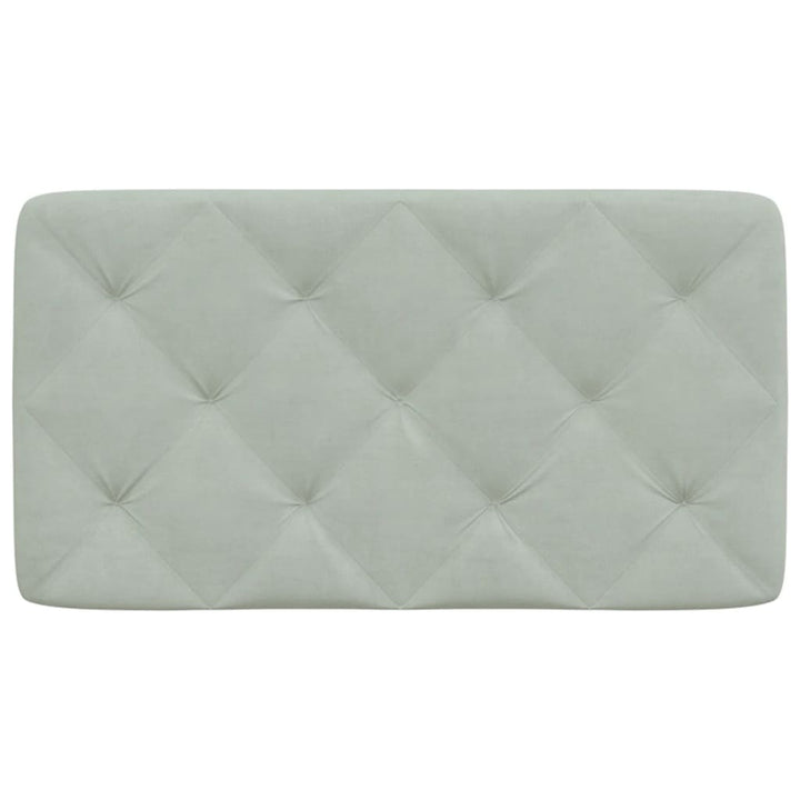 gavlpude 90 cm velour lysegrå