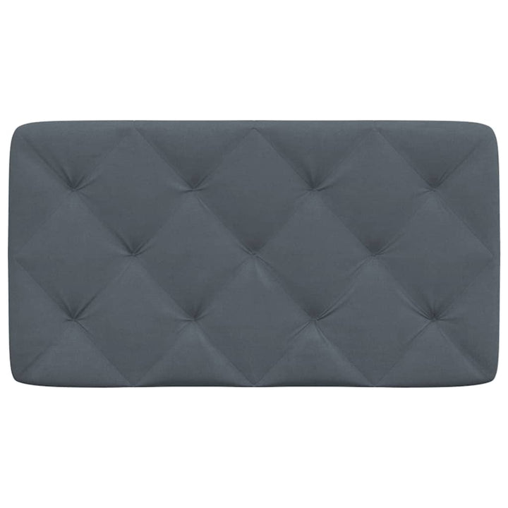 gavlpude 90 cm velour mørkegrå