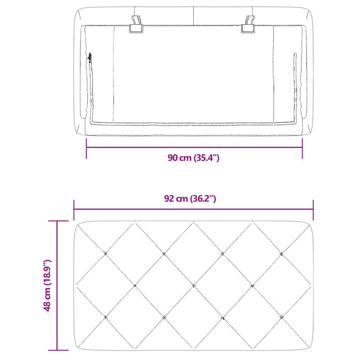 gavlpude 90 cm velour sort