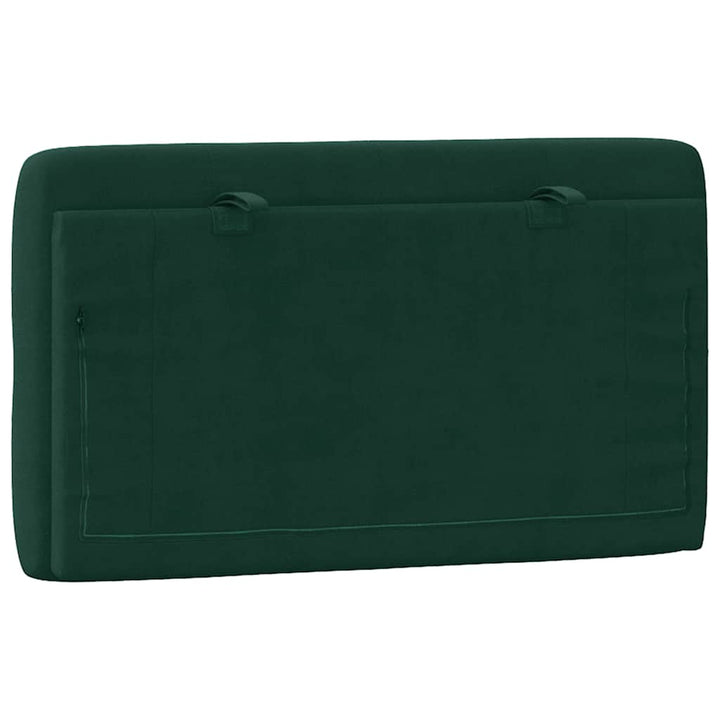 gavlpude 90 cm velour mørkegrøn