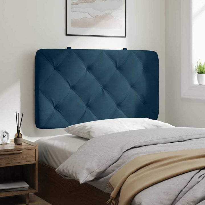 gavlpude 90 cm velour blå