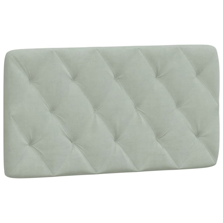 gavlpude 100 cm velour lysegrå