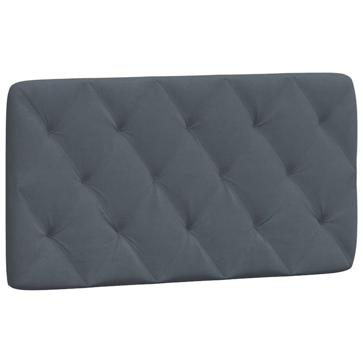 gavlpude 100 cm velour mørkegrå