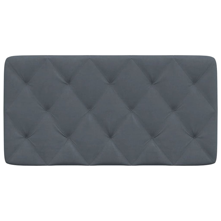 gavlpude 100 cm velour mørkegrå