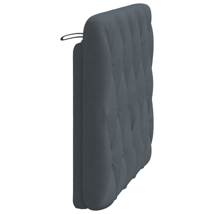 gavlpude 100 cm velour mørkegrå