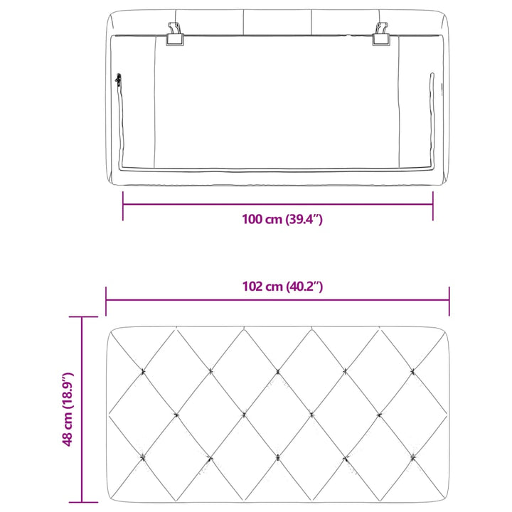 gavlpude 100 cm velour sort