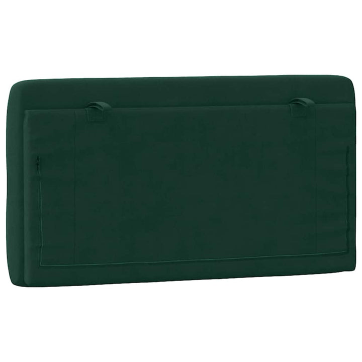 gavlpude 100 cm velour mørkegrøn