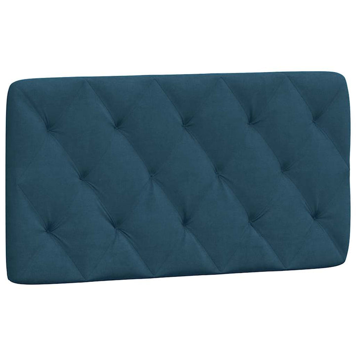 gavlpude 100 cm velour blå