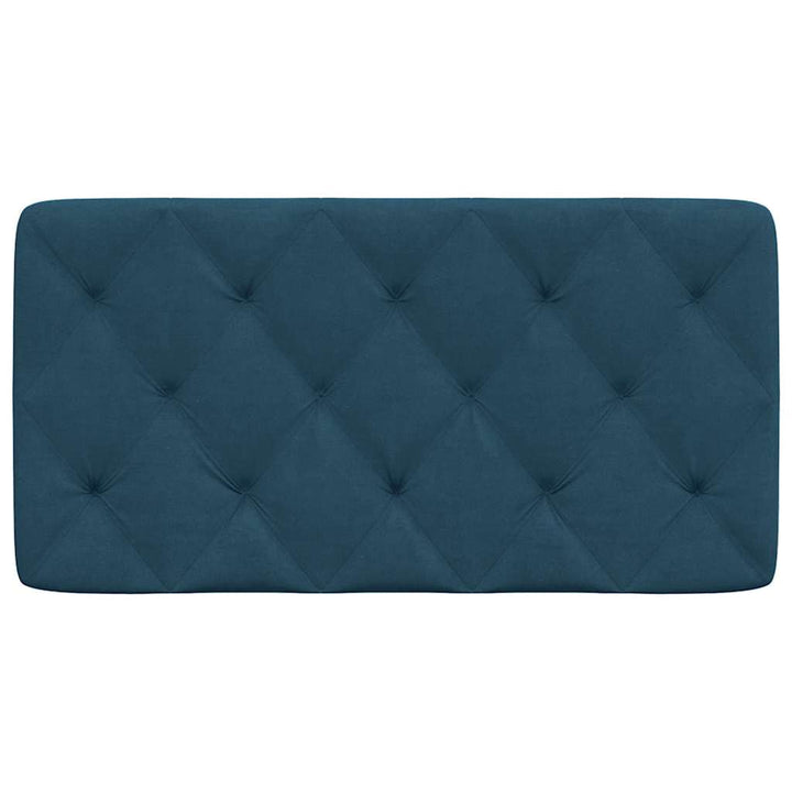 gavlpude 100 cm velour blå