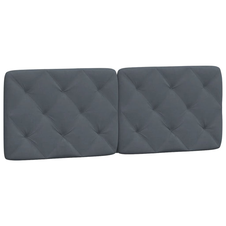 gavlpude 120 cm velour mørkegrå