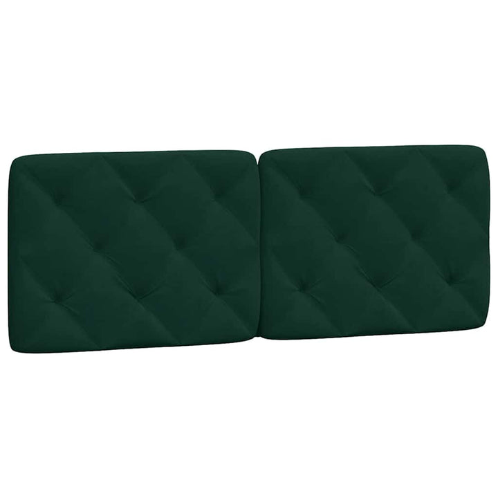 gavlpude 120 cm velour mørkegrøn