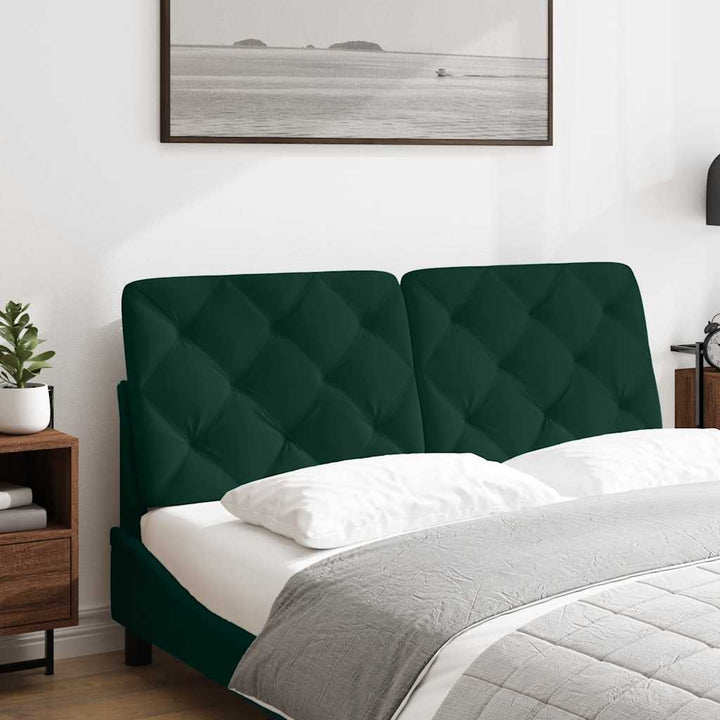 gavlpude 120 cm velour mørkegrøn