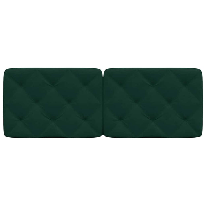 gavlpude 120 cm velour mørkegrøn