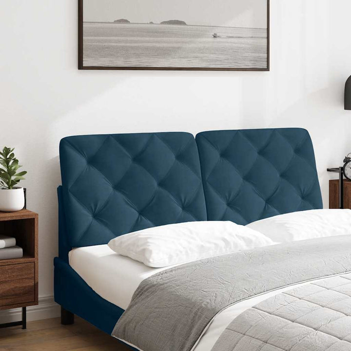 gavlpude 120 cm velour blå