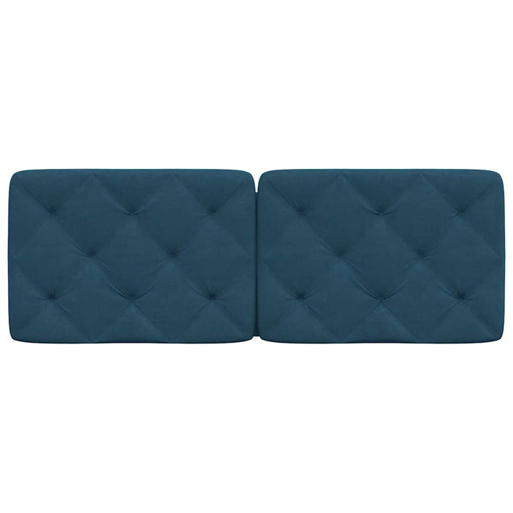 gavlpude 120 cm velour blå