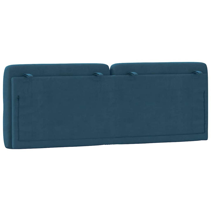 gavlpude 120 cm velour blå