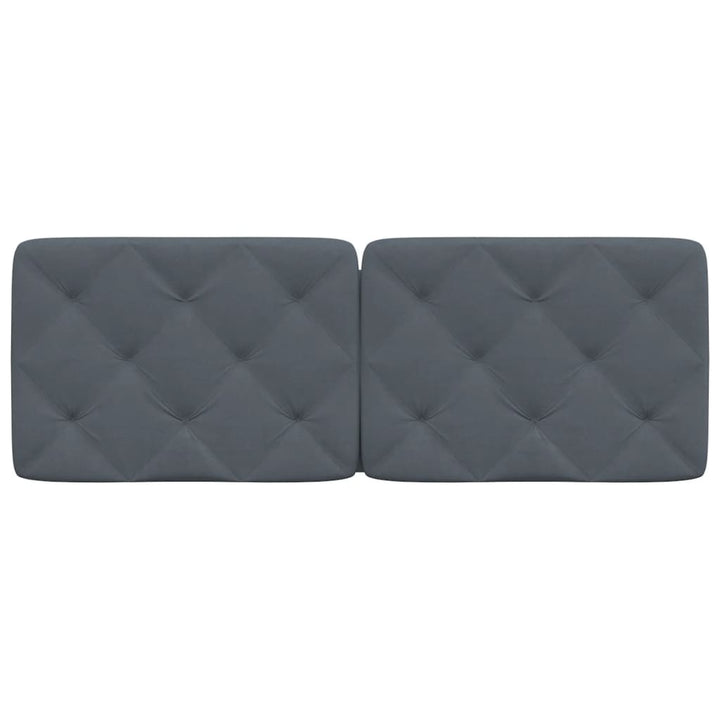 gavlpude 140 cm velour mørkegrå