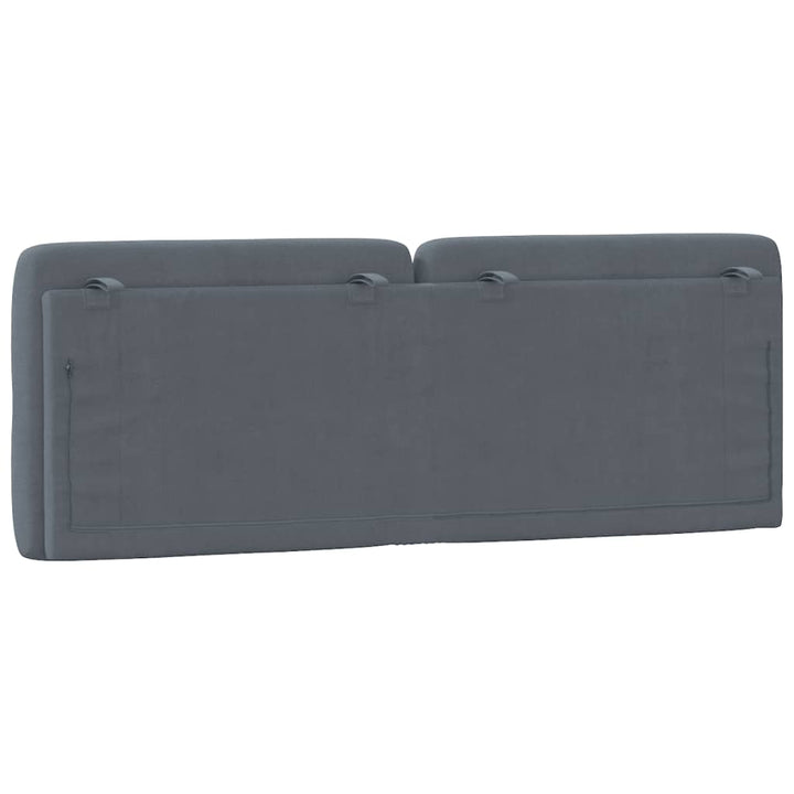 gavlpude 140 cm velour mørkegrå